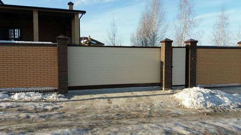 Установка откатных ворот Установка откатных ворот