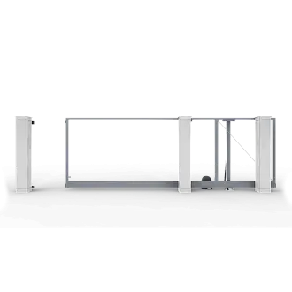 Откатные ворота с электроприводом серии Prestige без заполнения