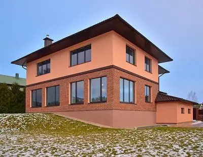 Алюминиевое остекление для двухэтажного дома