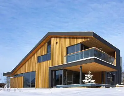 Комплексное алюминиевое остекление для коттеджа